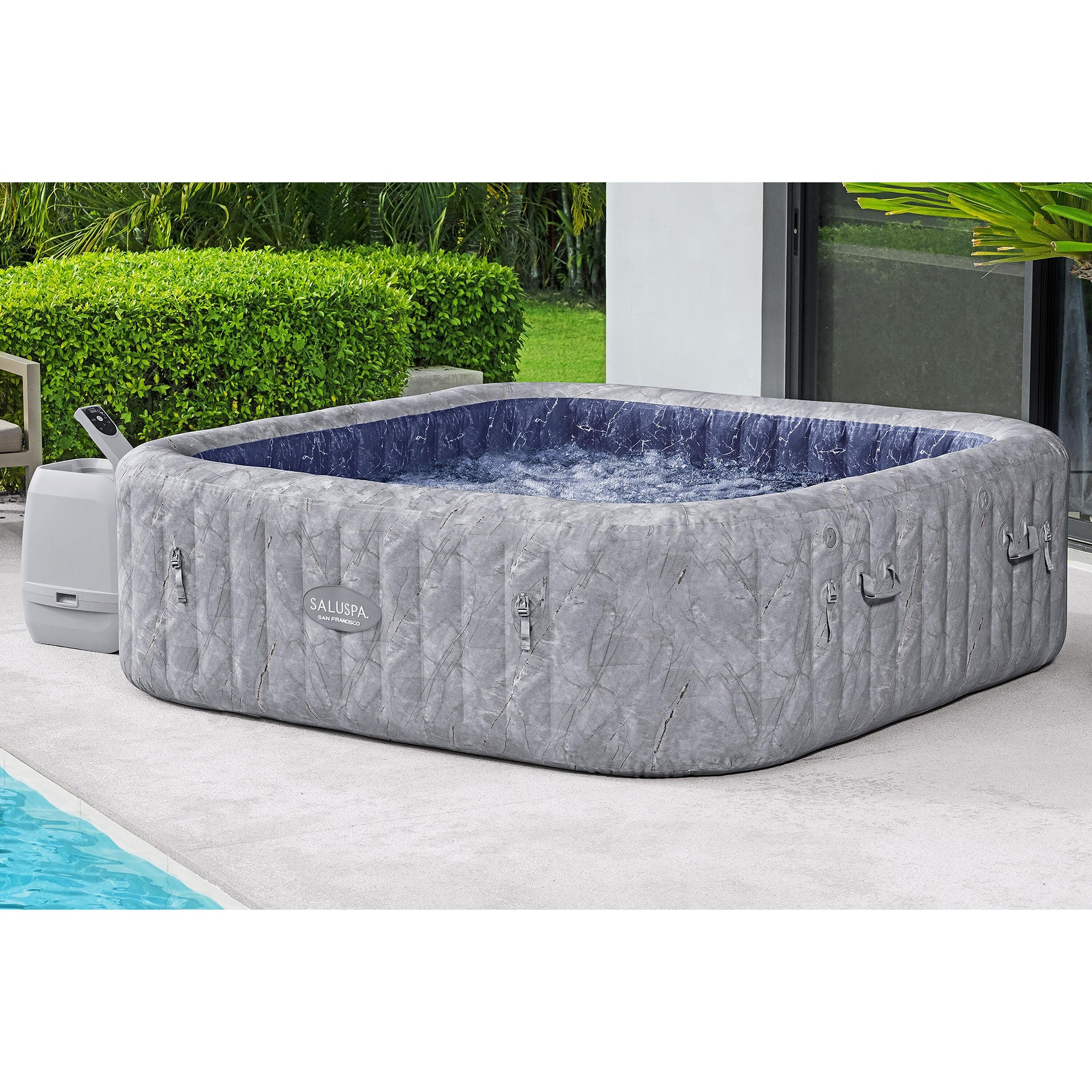 Bestway 5-7 Person San Francisco EnergySense HydroJet Inflatable Spa (Open Box) - VMInnovations