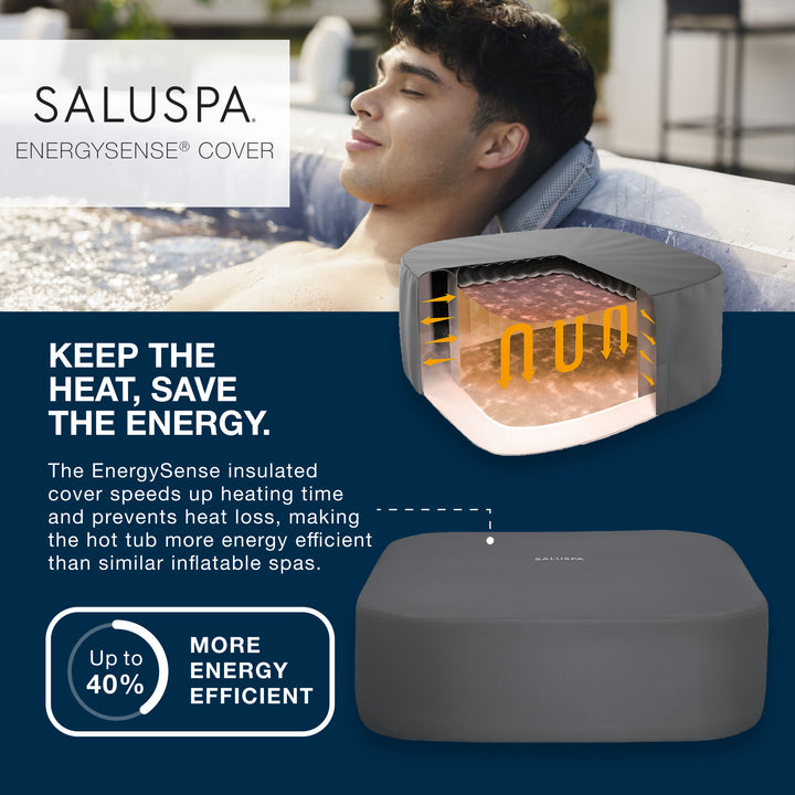 Bestway SaluSpa 5-7 Person San Francisco EnergySense HydroJet Pro Inflatable Spa