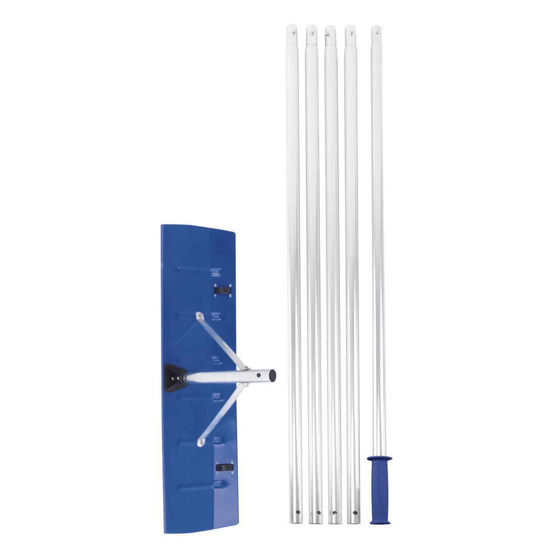 Snow Joe Roof Rake Snow Removal Tool with 26' Reach and 20' Debris Slide, RJ207M