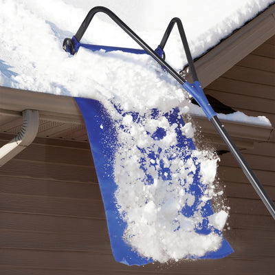 Snow Joe Roof Rake Snow Removal Tool with Cordless Snow Shovel Kit and Ice Melt