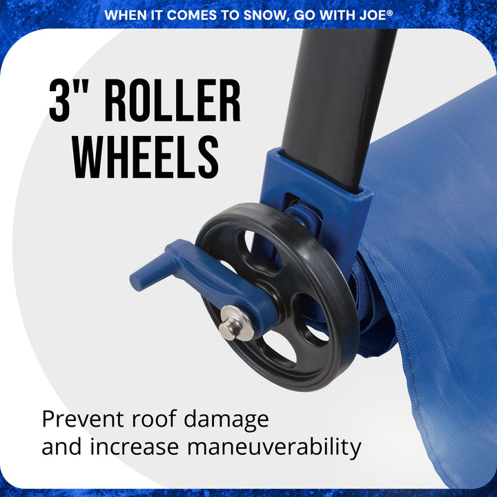 Snow Joe Roof Rake Snow Removal Tool with 28-Foot Reach and 20-Foot Debris Slide