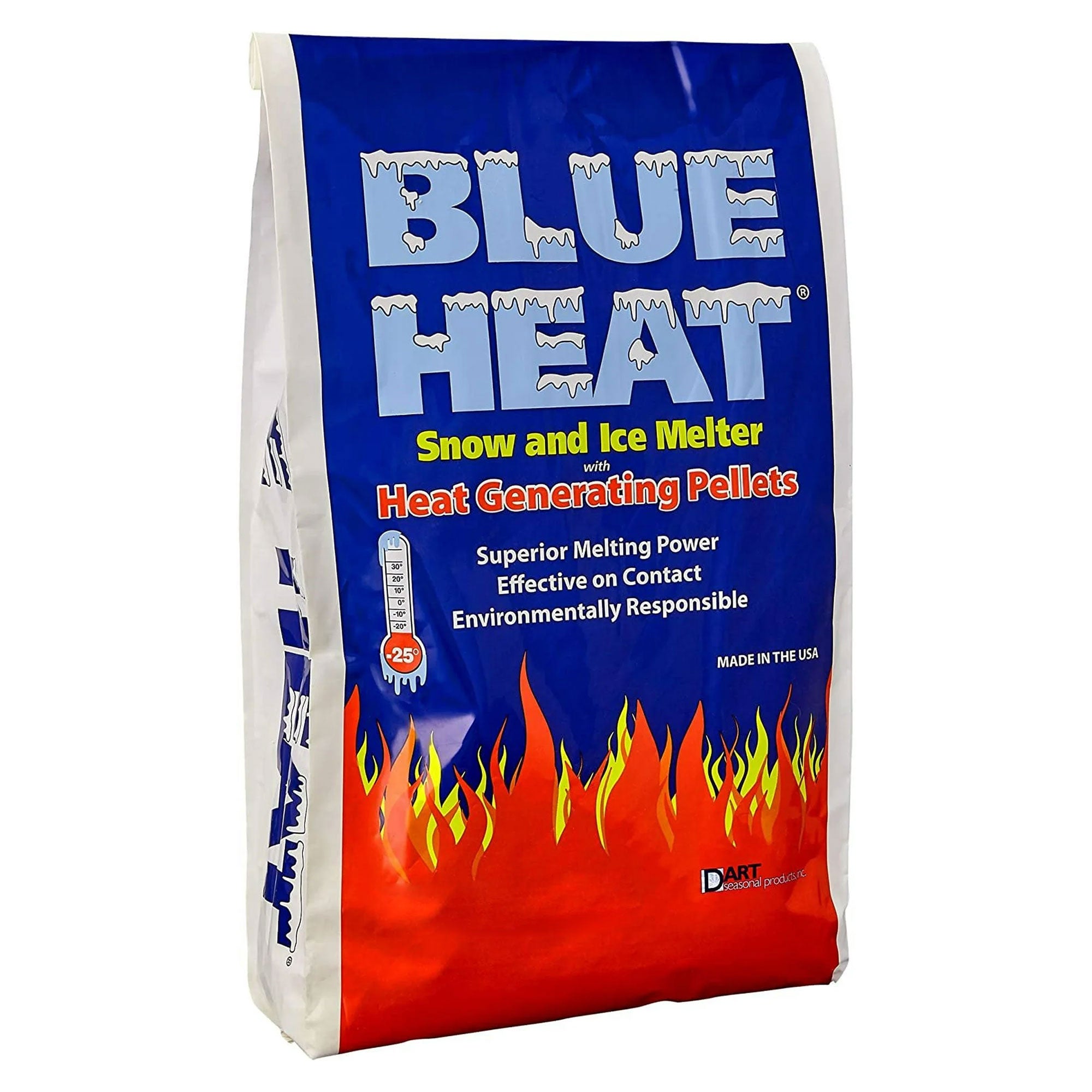 Blue Heat Ice Melt Pellets Deicer and Snow Removal for Driveway, 20 lb, 2 Pack