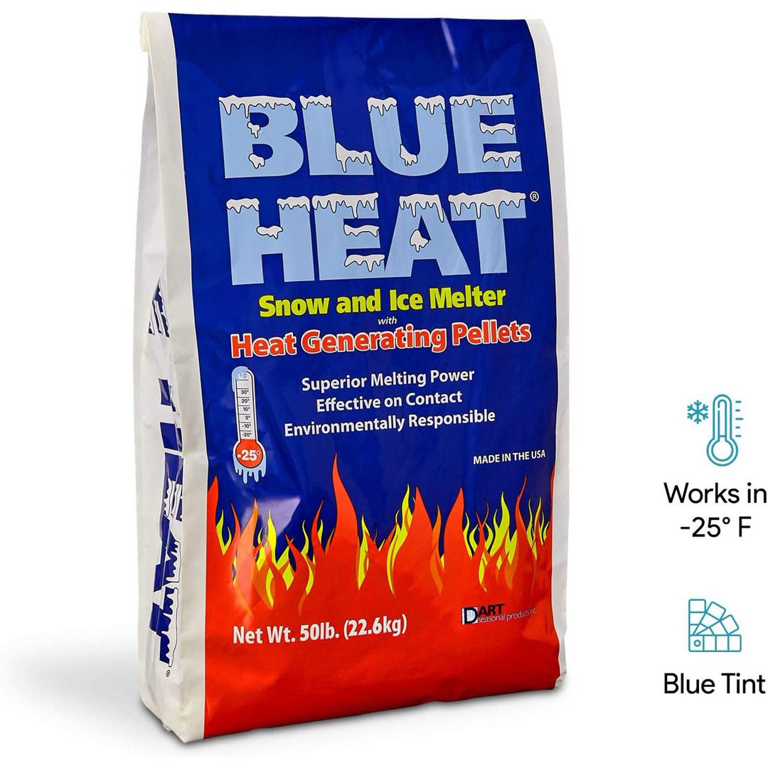 Snow Joe Blue Heat Snow & Ice Melter, Heat Pellets, Non-Staining, 20 Lb Bag