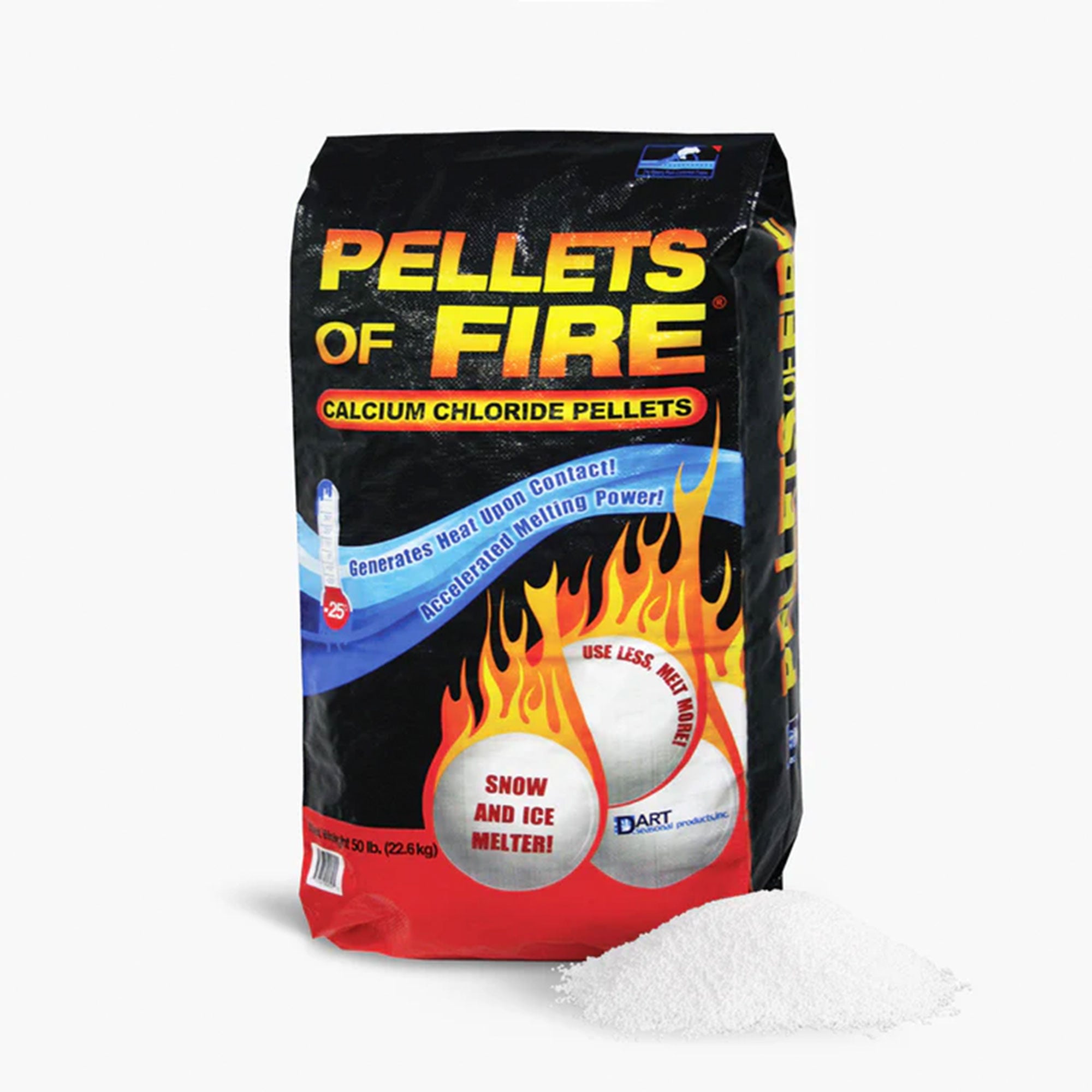 Snow Joe Shovelution Snow Shovel Bundled with Pellets of Fire Ice Melter, 50 Lbs - VMInnovations