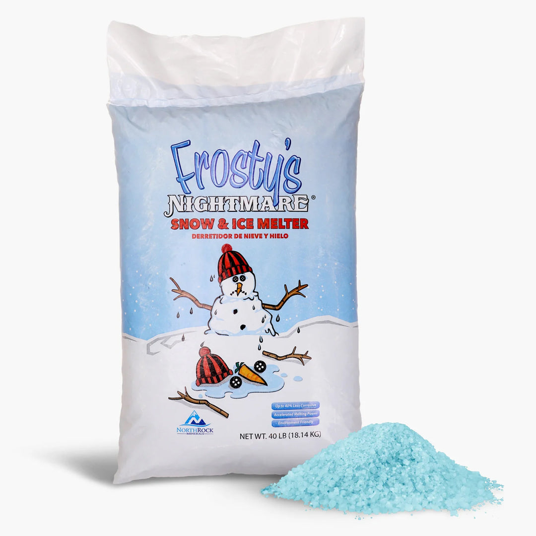 Snow Joe Exclusive Frosty's Nightmare Ice Salt Melt Blend Bag, 40 Pounds, White