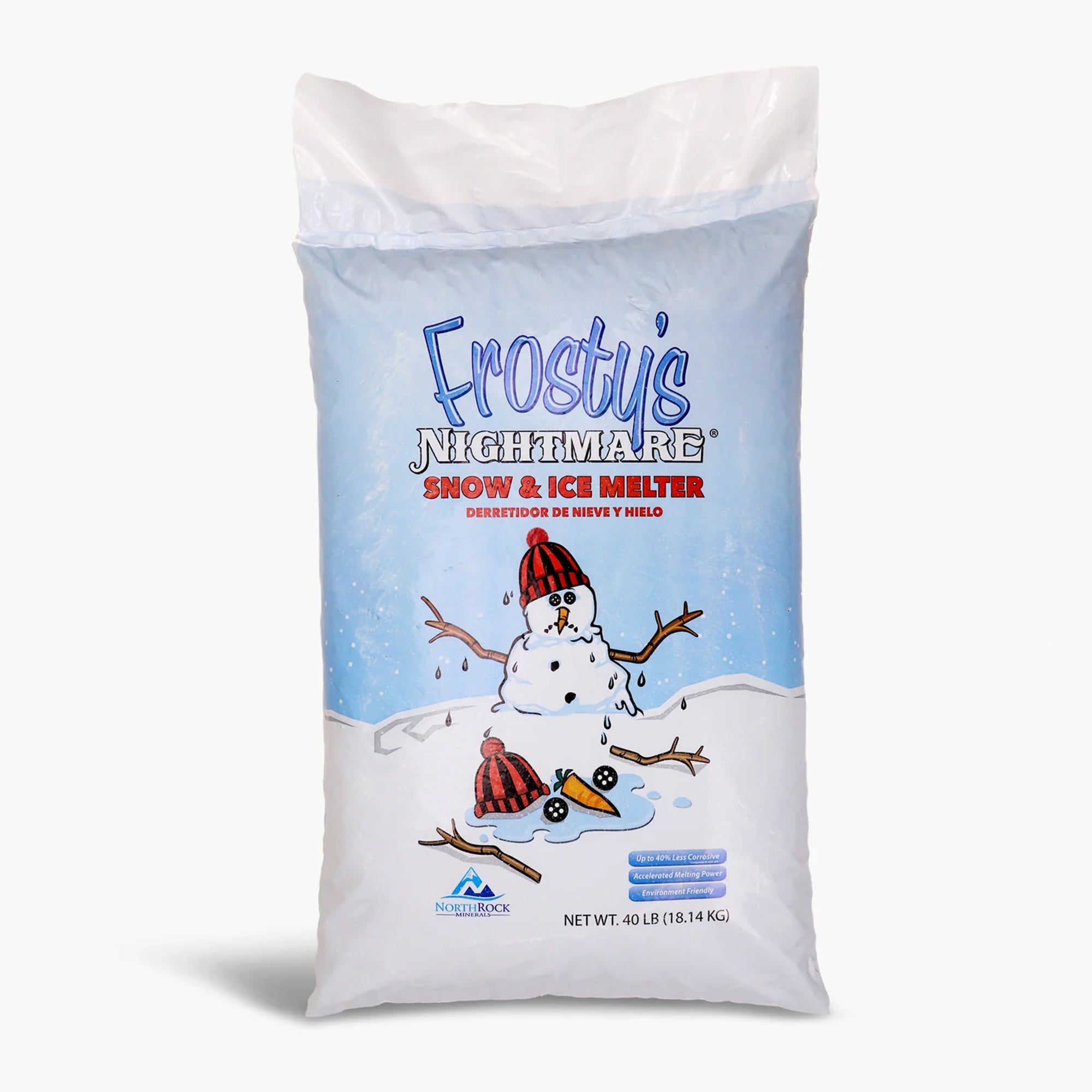 Snow Joe Snow & Ice Melter, Fast-Acting Melt Pellets, Salt Crystal Formula, 40 Lb Bag - Multi-Use Deicer and Remover for Driveway, Concrete, Sidewalk, and Outdoor Spaces, Frosty's Nightmare AZ-FN-40 - VMInnovations
