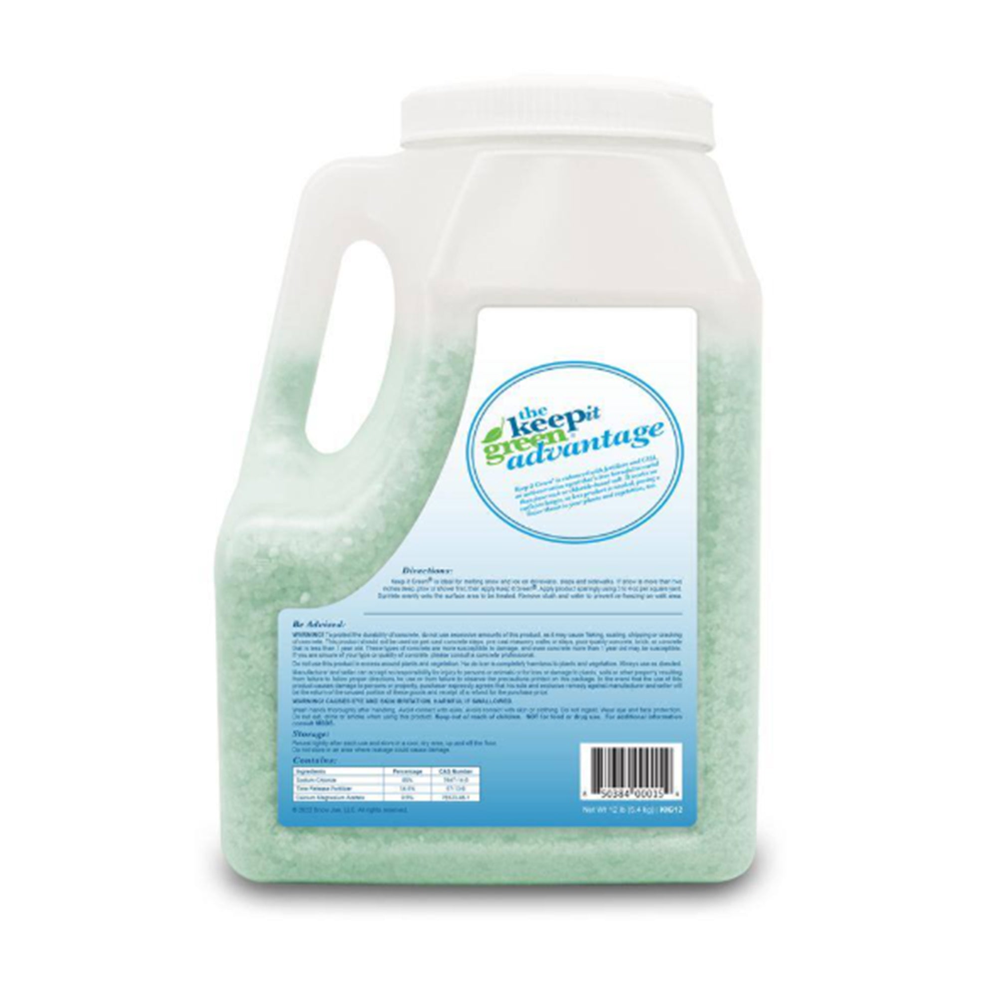 Snow Joe Keep It Green Ice and Snow Melter Salt Pellets with Green Tint, 12 lb. - VMInnovations