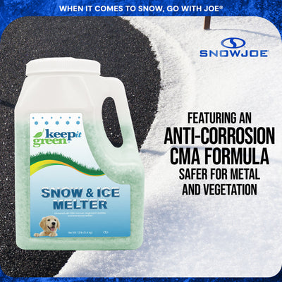 Snow Joe Keep It Green Pet Friendly Snow Melt Salt Pellets, 12 lbs, AZ-KIG-12 - VMInnovations