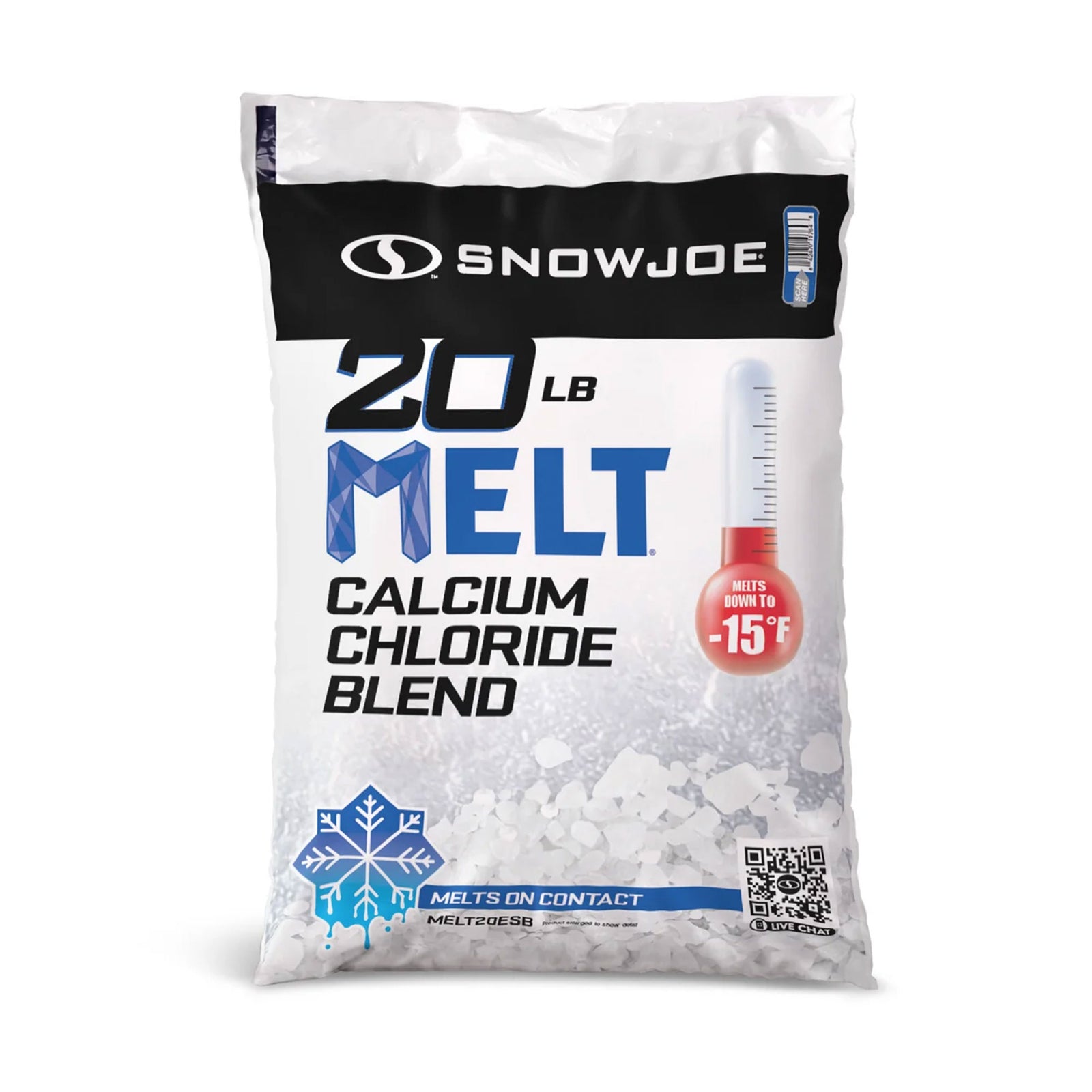 Snow Joe Calcium Chloride Blend Deicer & Snow Removal, 20 Pounds, AZ-20-ESB - VMInnovations