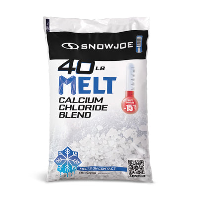 Snow Joe Calcium Chloride Blend Deicer & Snow Removal, 40 Pound Bag, 63 Pack