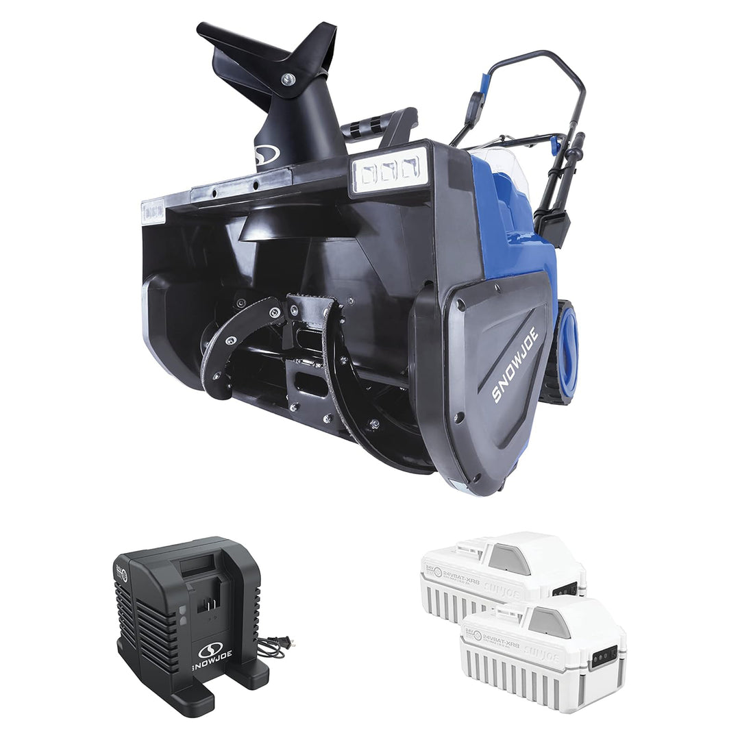 Snow Joe Cordless Snow Blower w/Electric Engine Type, 24 Volt, Blue (Open Box)