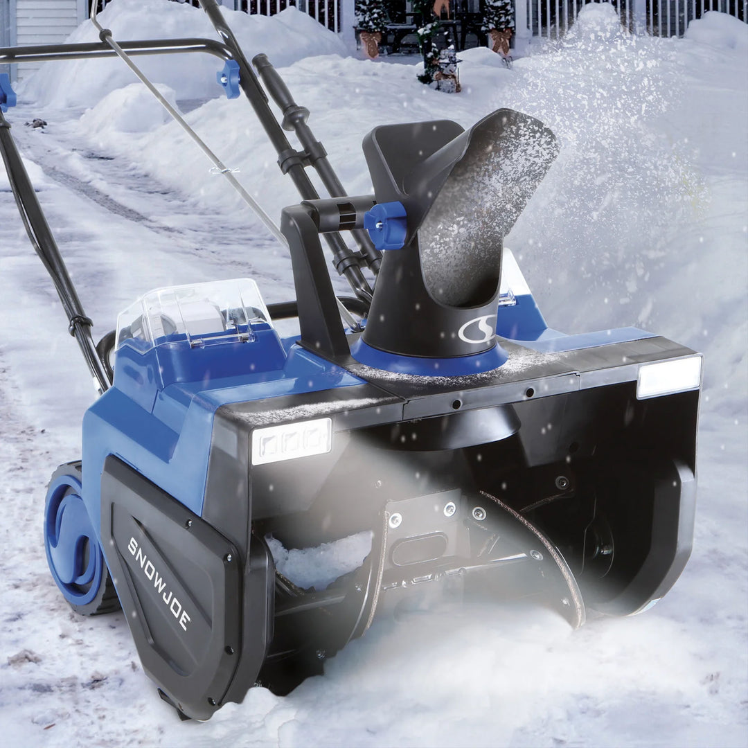 Snow Joe Cordless Snow Blower w/Electric Engine Type, 24 Volt, Blue (Open Box)