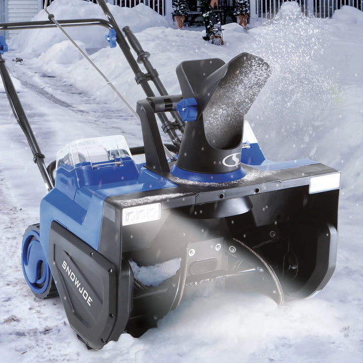 Snow Joe Cordless Snow Blower w/Electric Engine Type, 24 Volt, Blue (Open Box)