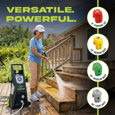 Sun Joe Electric Pressure Washer, Power Washer w/Wheels, SPX3500, PWMA Certified