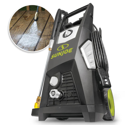 Sun Joe Electric Pressure Washer Power Tool w/Wheels & Hose Connector (Open Box) - VMInnovations