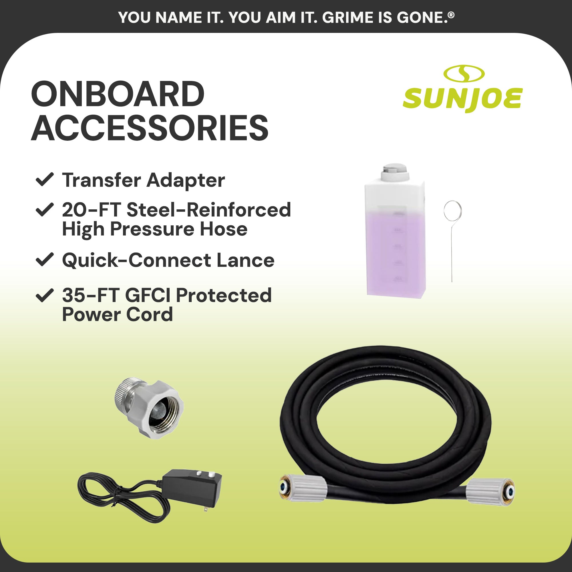 Sun Joe Electric Pressure Washer & All-Purpose House Deck Cleaning Concentrate
