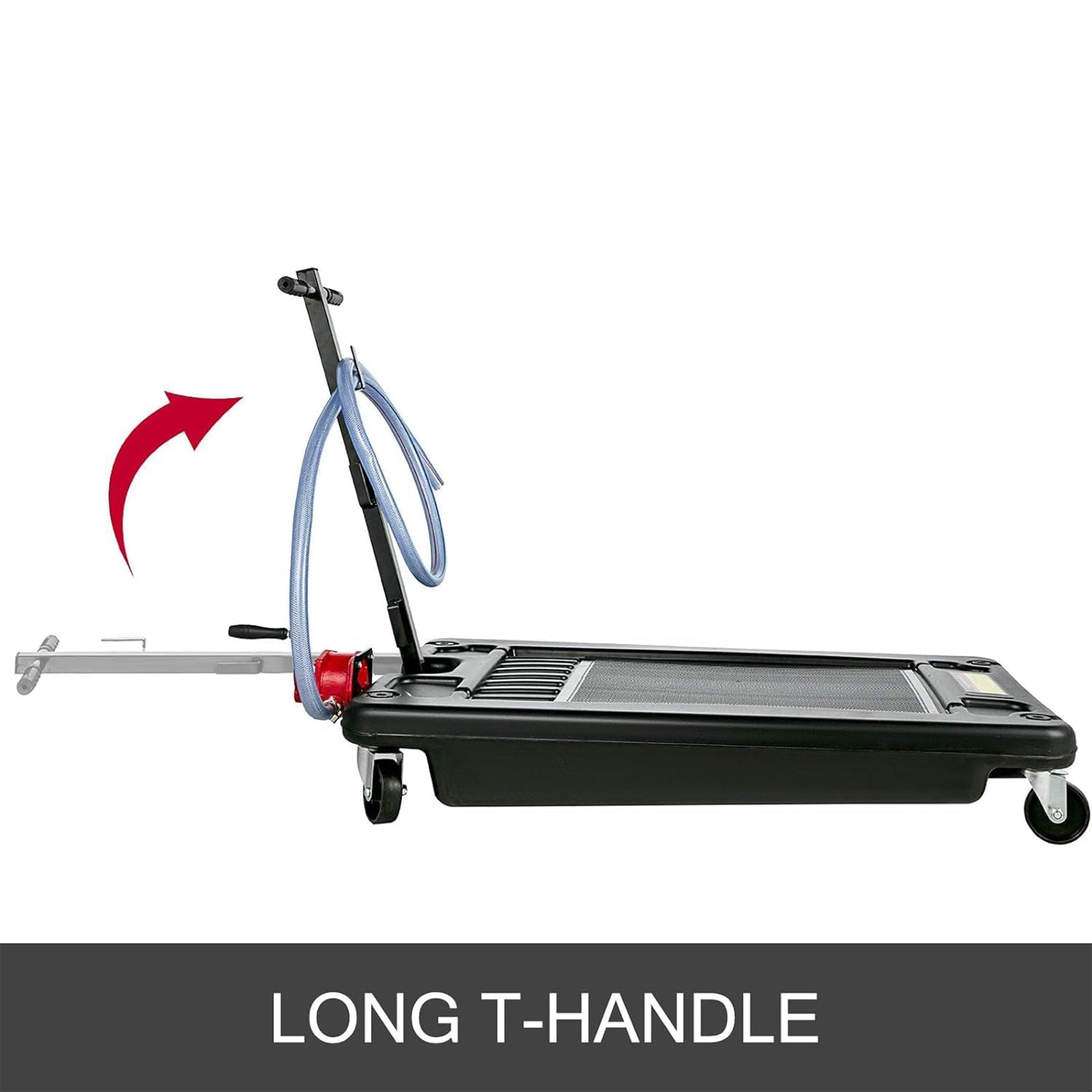 VEVOR Low Profile Oil Drain Pan w/ Pump, 64L Electric Oil Change Cart w/8' Hose - VMInnovations