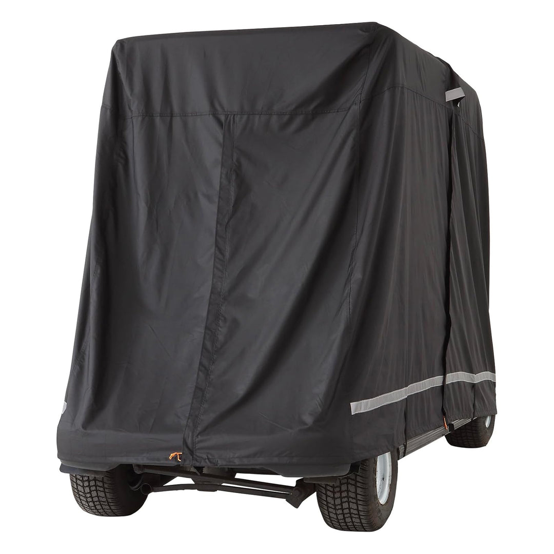 VEVOR Waterproof 4-Passenger Golf Cart Cover, w/ Carry Bag, Black (Open Box)