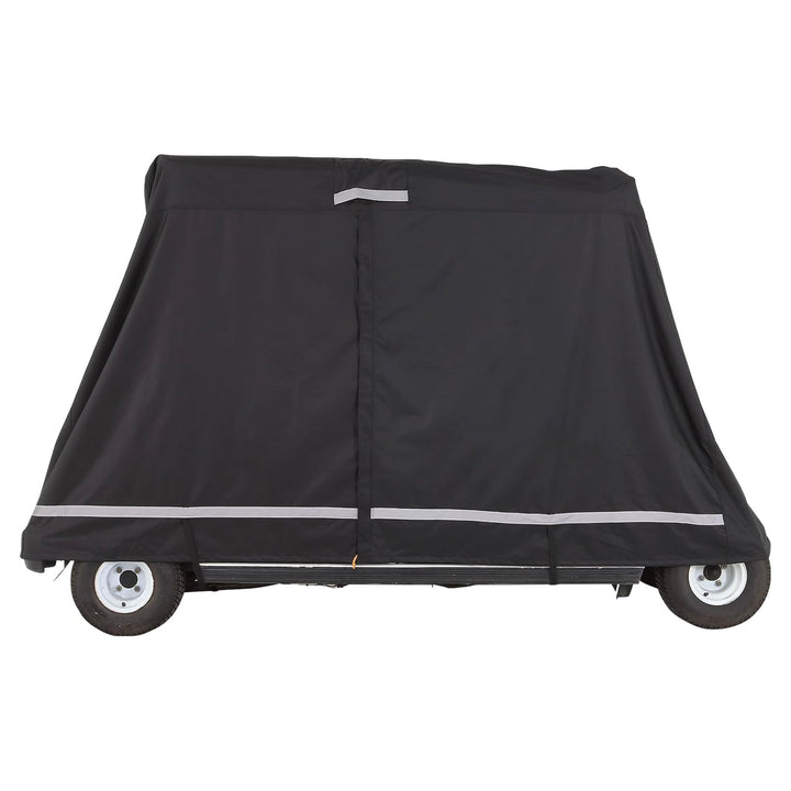 VEVOR Waterproof 4-Passenger Golf Cart Cover, Rain Enclosure w/ Carry Bag, Black