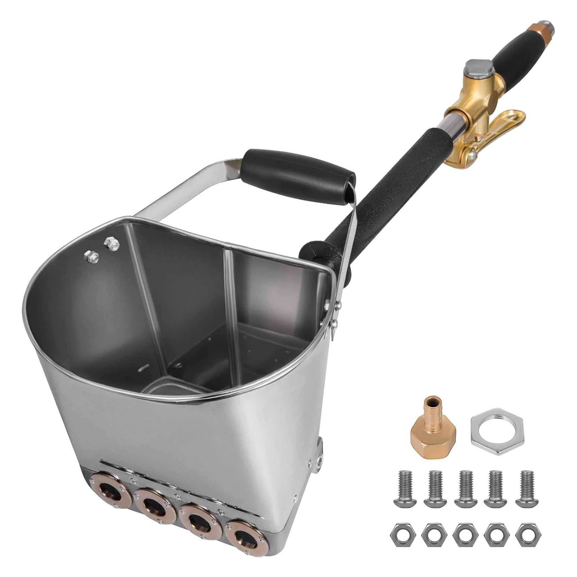 VEVOR 4-Jet 3HP Stucco Sprayer, Plaster Spray Gun for Walls & Ceilings, Silver - VMInnovations