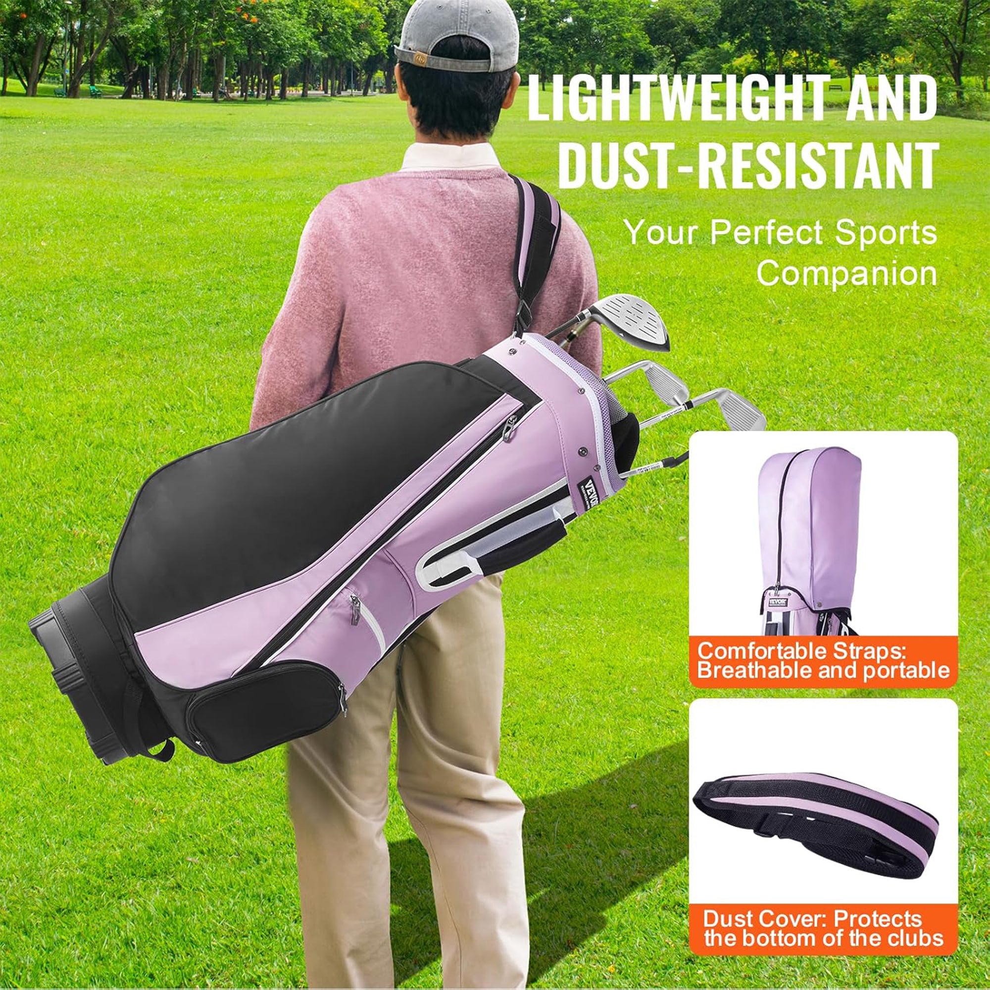 VEVOR 14-Way Golf Cart Bag, Premium Durable Nylon Bag w/Handles (Open Box) - VMInnovations
