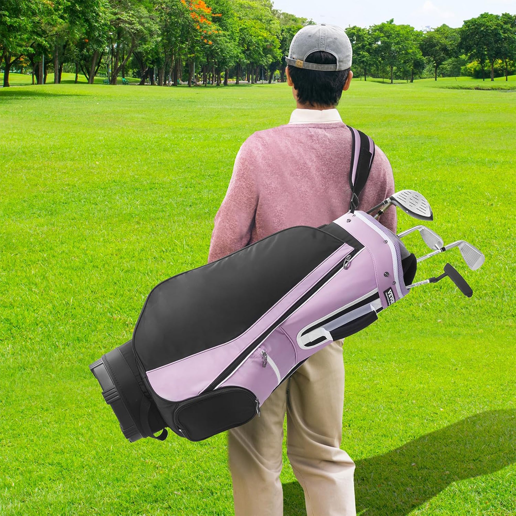 VEVOR 14-Way Golf Cart Bag, Premium Durable Nylon Bag w/Handles (Open Box) - VMInnovations