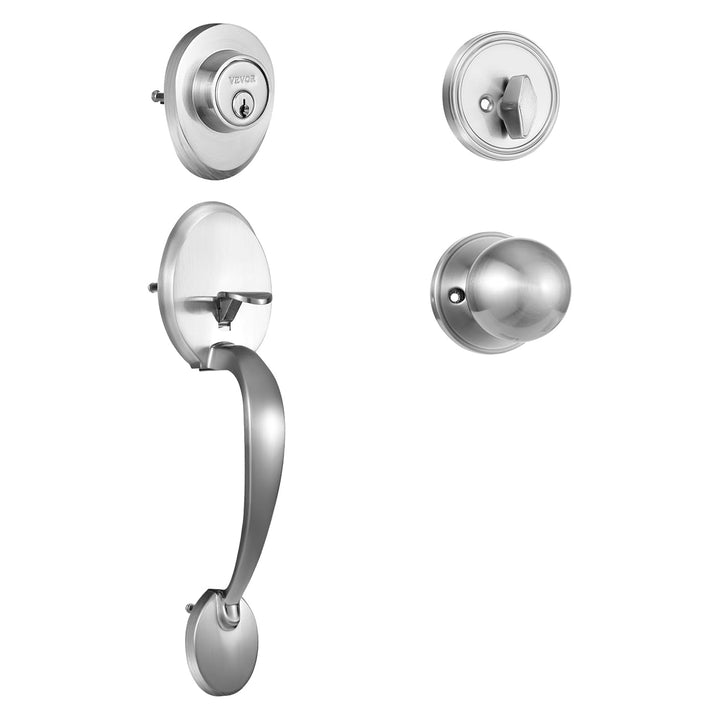 VEVOR Front Door Handle and Deadbolt Set for Right and Left Handed Entrance