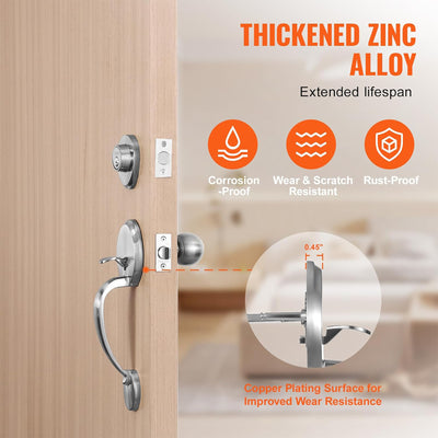 VEVOR Front Door Handle and Deadbolt Set for Right and Left Handed Entrance - VMInnovations