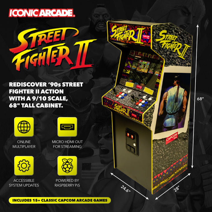 Street Fighter II: The World Warrior XXL Arcade Machine - VMInnovations