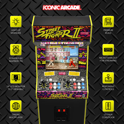 Iconic Arcade Street Fighter II: The World Warrior XT Arcade Machine (Open Box)