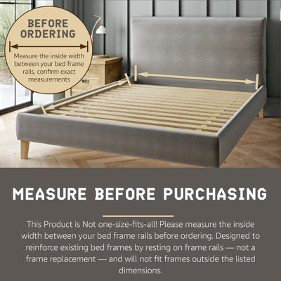 Hercules Xtreme Heavy-Duty Solid Pine Wood Bed Slats Bunkie Board (Used)