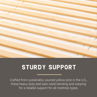 Hercules Xtreme Heavy-Duty Solid Pine Wood Bed Slats Bunkie Board (Used)