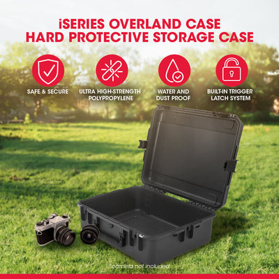 SKB Hard Protective Storage Case Foam & Wheels, iSeries, Dark Gray (Open Box)