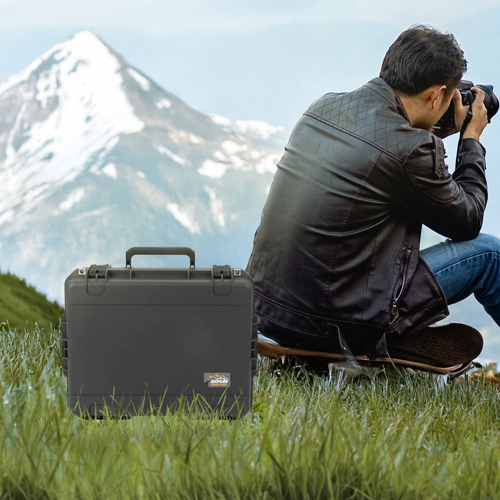 SKB Hard Protective Storage Case Foam & Wheels, iSeries, Dark Gray (Open Box) - VMInnovations