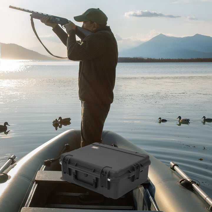 SKB Hard Protective Storage Case Foam & Wheels, iSeries, Dark Gray (Open Box) - VMInnovations