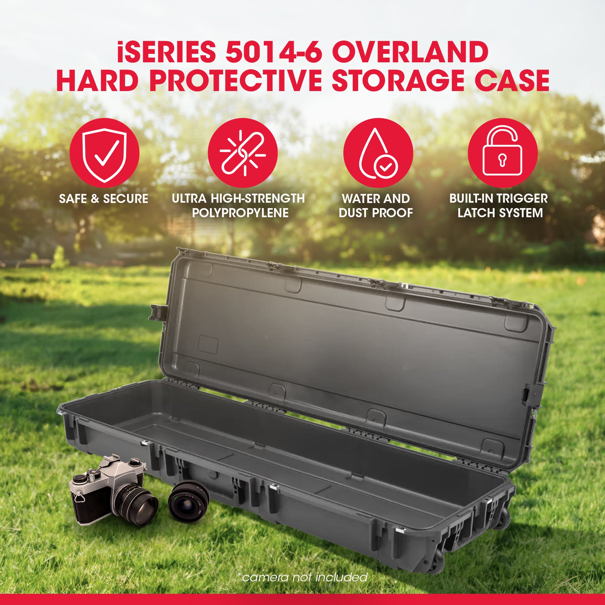 SKB Hard Protective Storage Case Foam & Wheels for Equipment, iSeries (Open Box) - VMInnovations
