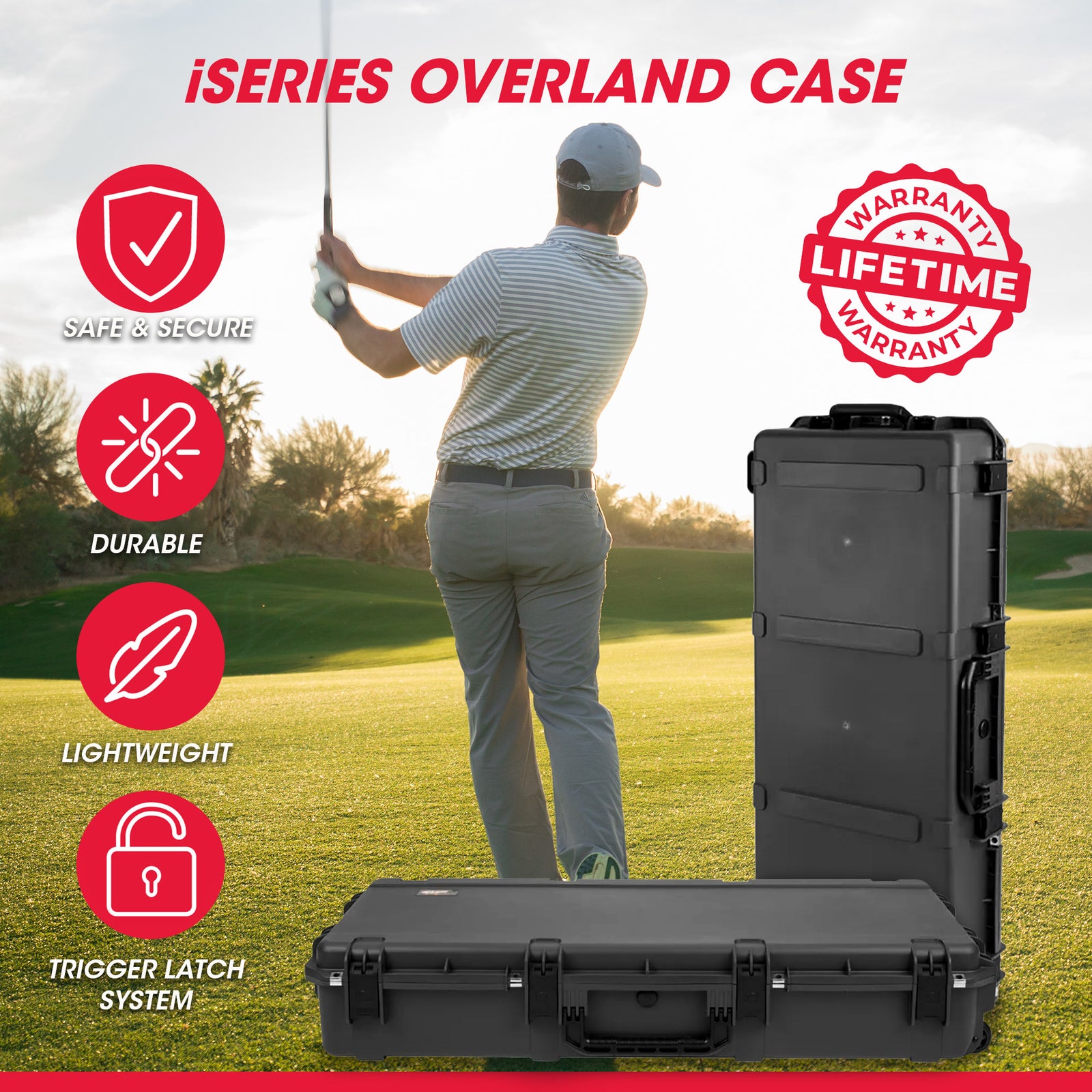 SKB Hard Protective Storage Case Foam & Wheels for Equipment, iSeries, Dark Gray - VMInnovations