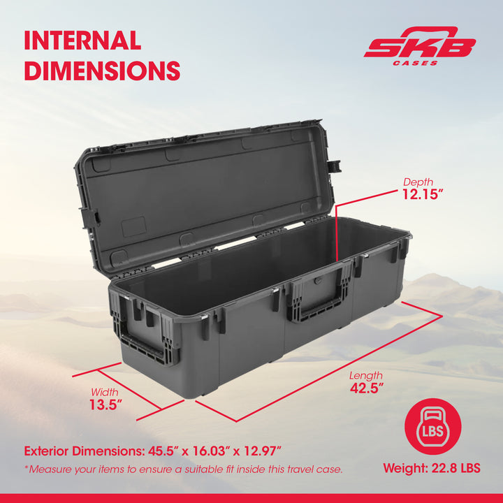 SKB Hard Protective Storage Case Foam & Wheels for Equipment, iSeries (Open Box)