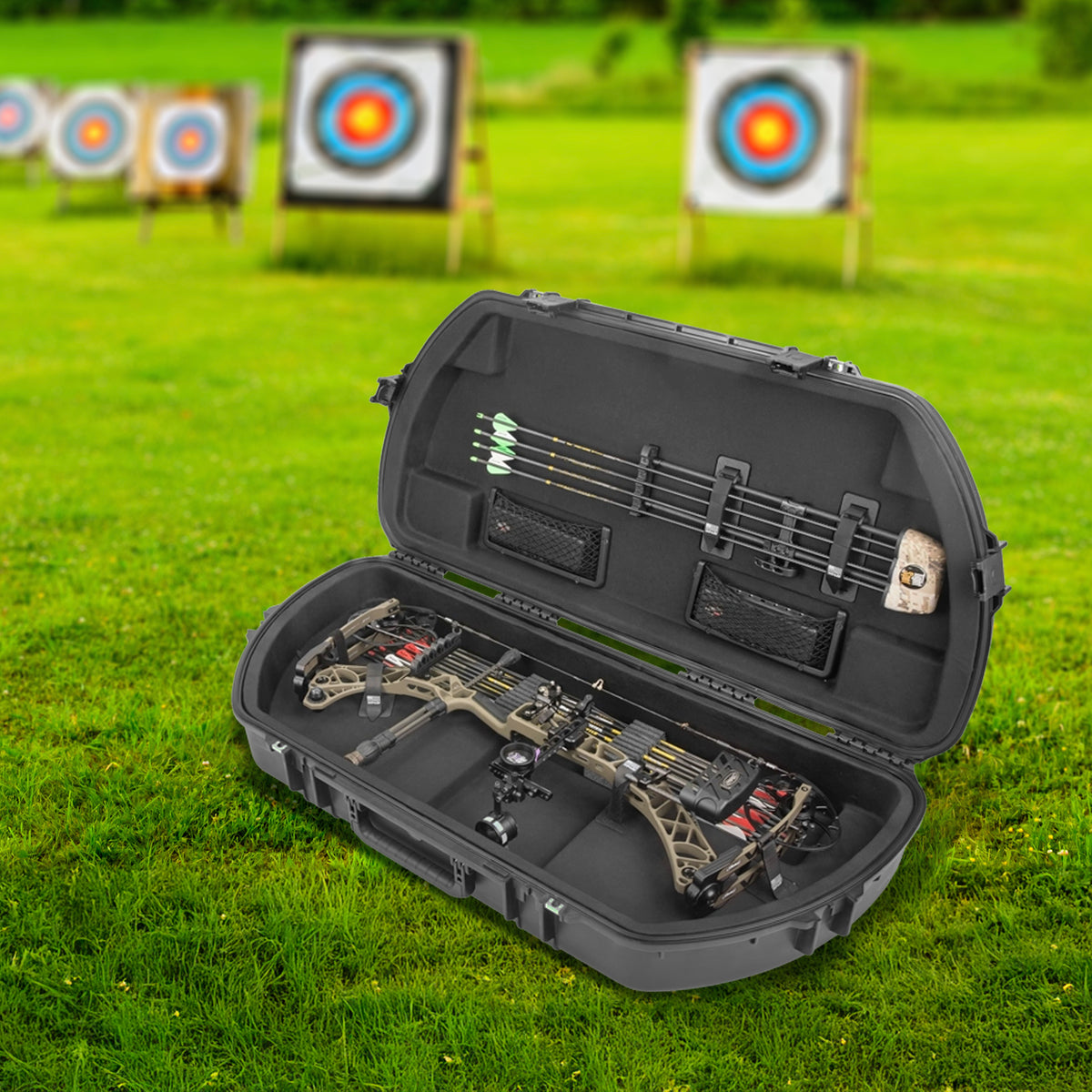SKB Hard Protective Storage Case, Archery Bow/Arrow iSeries Case, Blk(Open Box) - VMInnovations