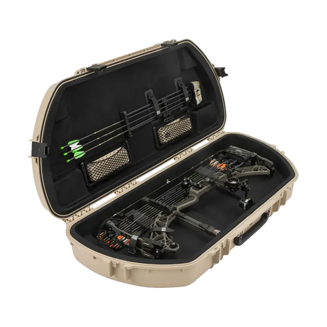 SKB Hard Protective Storage Case, Archery Bow & Arrow Shaped Case, Tan(Open Box)