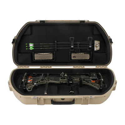 SKB Hard Protective Storage Case, Archery Bow & Arrow Shaped Case, Tan(Open Box)