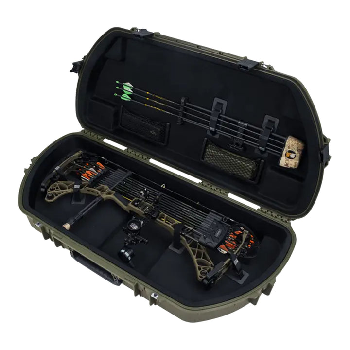 SKB Hard Protective Storage Case, Archery Bow & Arrow iSeries Shaped Case, Green