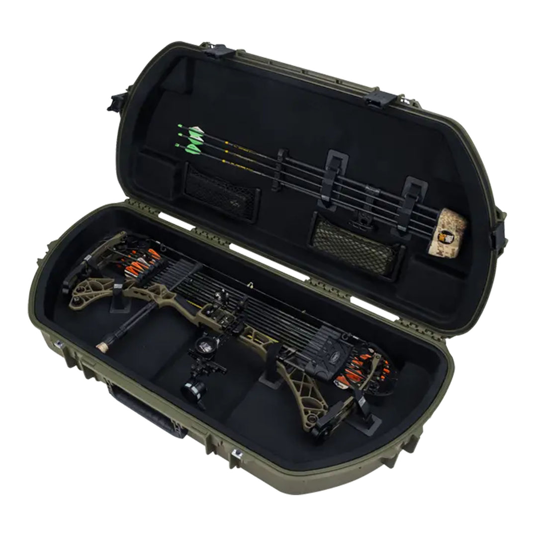 SKB Hard Protective Storage Case, Archery Bow & Arrow iSeries Shaped Case, Green