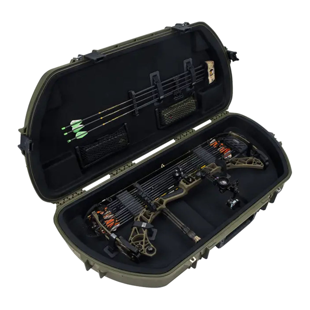 SKB Hard Protective Storage Case, Archery Bow & Arrow iSeries Shaped Case, Green