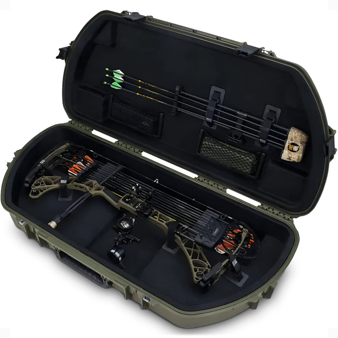 SKB Hard Protective Storage Case, Archery Bow & Arrow iSeries Shaped Case, Green