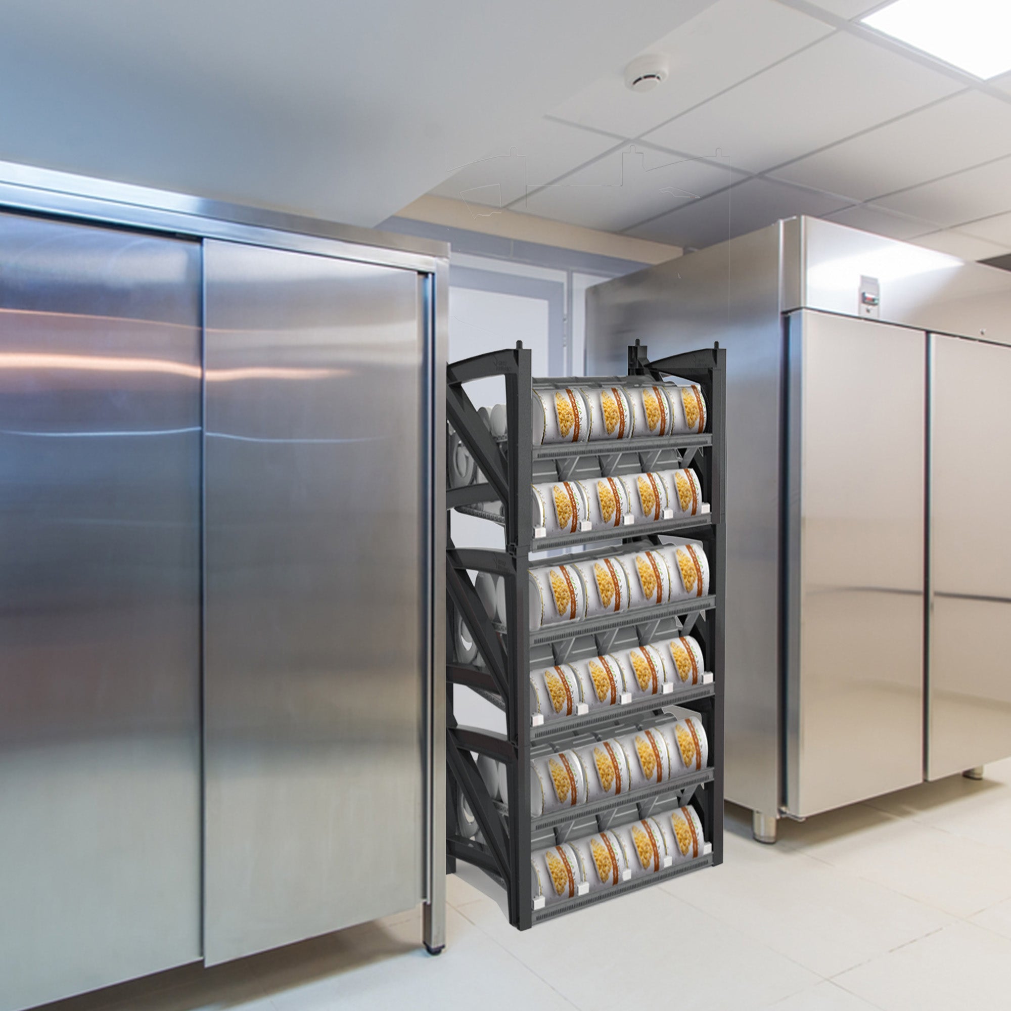 Shelf Reliance Cansolidator Max 60 Soup & Large Canned Storage, USA Made, 3 Pack - VMInnovations