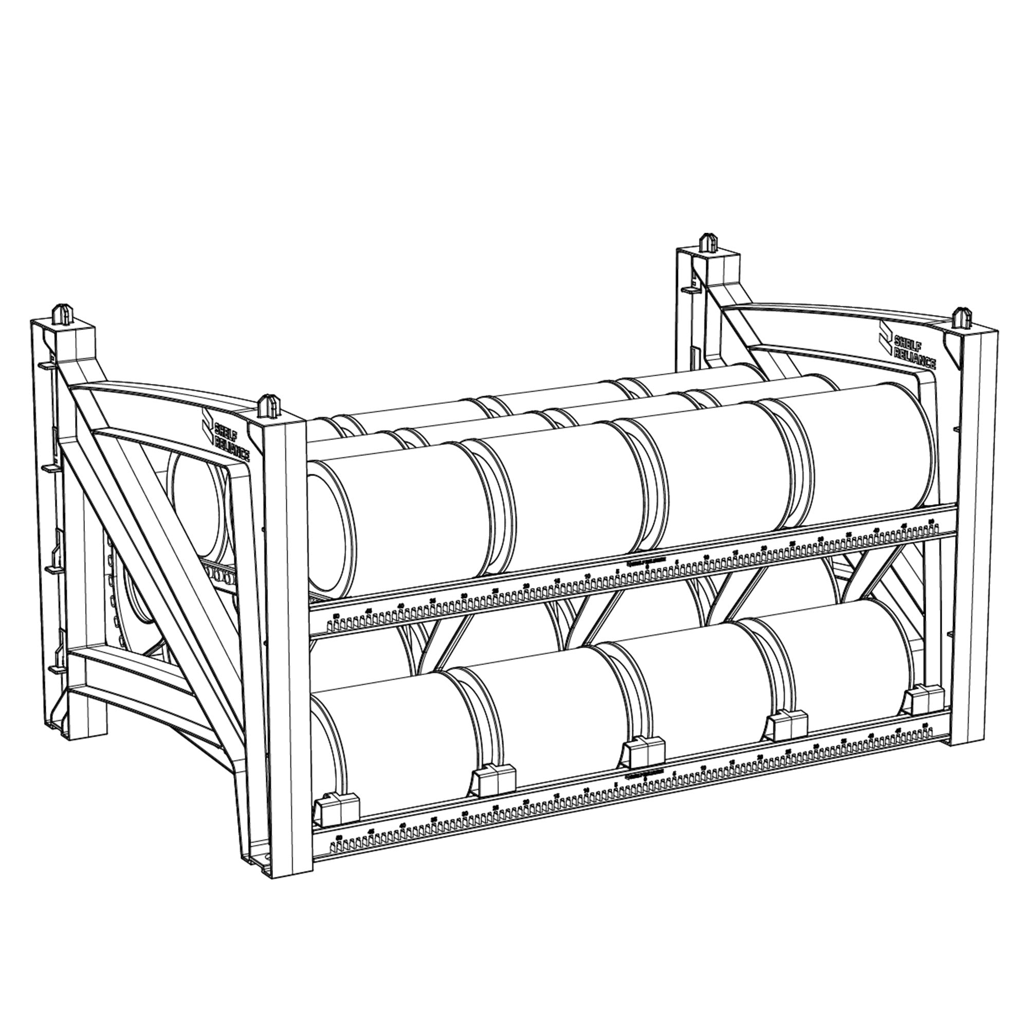 Shelf Reliance Cansolidator Max 60 Soup & Large Canned Storage, USA Made, 3 Pack - VMInnovations