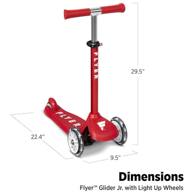 Radio Flyer Kids Toddler Flyer Glider Jr. Ride On Toy, Red (Open Box)