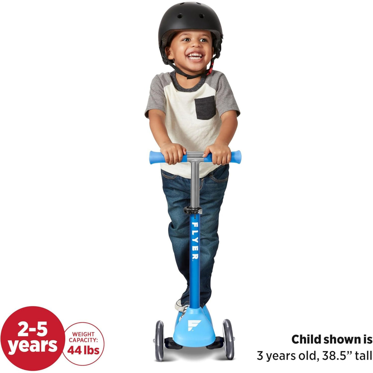 Radio Flyer Kids Toddler Flyer Glider Jr. Ride On Toy Light Up Wheels(Open Box) - VMInnovations