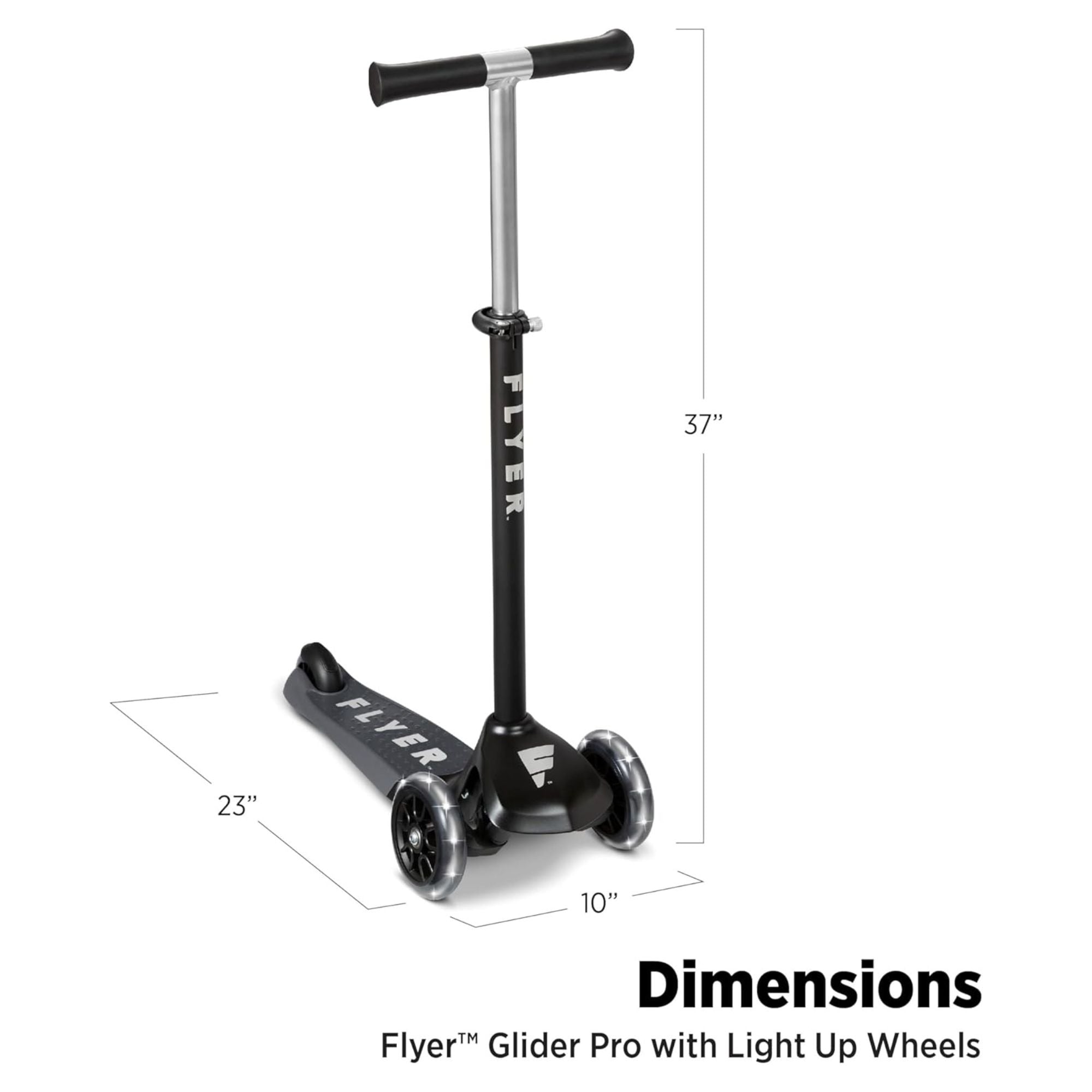 Radio Flyer Kids Scooter, Flyer Glider Pro Ride On Toy w/ Light Up Wheels (Used) - VMInnovations